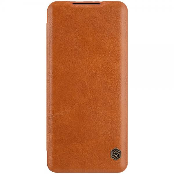 Husa Nillkin Qin Leather compatibila cu Xiaomi Mi 11 Brown 1 - lerato.ro